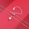 Collar de Plata de Ley S925 con Zirconia en Forma de Gota de Agua para Mujer Lujo Accesible Moda Simple Versátil Diseño de Nicho Colgante Popular Cadena para Clavícula