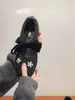 Versão em Couro Macio~ Luxuosas com Strass Floral Forradas com Lã Aumentadoras de Altura Mary Jane Outono e Inverno Quentes Estilo Chanel Sapatos Femininos Tendência