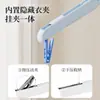 Percha Plegable para Ropa, Percha Telescópica Portátil de Viaje, Percha Multifuncional para Ropa con Pinzas, Herramienta para Secar Ropa de Viaje y Viaje de Negocios