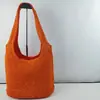 2026 Verano Nuevo Bolso de Hombro Tejido a Mano de Gran Capacidad Color Sólido Moderno Versátil Bolso para Vacaciones en la Costa Playa para Mujer