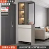 Gabinete de Entrada Frente a la Puerta, Gabinete Divisorio para Sala de Estar, Estantería de Almacenamiento, Gabinete de Almacenamiento de Lujo Ligero, Gabinete de Pantalla para Puerta, Gabinete de Zapatos Integrado