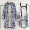 Nuevos Monos de Lona Estilo Chino Delantal Retro Cocina Hogar Manga Larga Unisex Ropa de Trabajo para Catering Transpirable Resistente al Desgaste