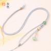 Cordão para pingente de contas lisas de água DIY Jade ágata cera de abelha corda atacado ajustável para homens e mulheres unilateral Cordão de Lótus
