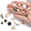 Accesorios de Joyería de Aleación para Hacer Manualidades con Forma de Gota de Aceite Bolsita de Maquillaje para Niñas Accesorios de Tacones Altos Pulsera Pendientes Colgante W507