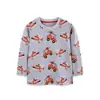 AostaBetty Camiseta de Manga Longa para Meninos Estilo Europeu e Americano Estampa Completa de Desenho Animado Roupa Íntima de Malha de Algodão Infantil Peça Única Dropshipping