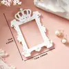 Moldura de Foto Mini de Resina Branca Casual Retrô Enfeites Decorativos Estilo Europeu Atmosfera Adereços Decorativos para Fotos