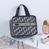 Bolsa Cosmética para Mujer Portátil de Gran Capacidad Pequeña Estilo Chanel Sentido Avanzado Letra R Bolsa de Almacenamiento Cosmético Portátil Bolsa de Lavado Lote