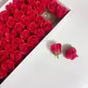 Flor de jabón perfumada de tres capas, rosa de simulación, cabeza de flor grande, material para ramo con base, flor de agua, flor de jabón, fabricante mayorista, entrega directa