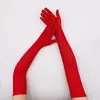 Guantes finos de malla elástica de encaje para mujer, guantes de etiqueta para protección solar de verano