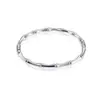 Pulseira moderna e nova para exportação, em aço inoxidável com banho a vácuo 18k, com dez diamantes e design aberto em formato de prego