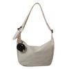 Saco de lona saco mensageiro das mulheres grande capacidade Mori casual all-match dumpling bag saco de ombro Estudante universitário classe saco de passageiros