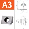 Bloque de Guía Lineal Máquina Herramienta Bloque de Fijación de Riel Lineal Placa de Presión Inclinada Tipo T1T2T3A123K123 Bloque Cuña de Riel Deslizante Otro