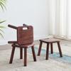 Taburete Pequeño de Madera Maciza para Uso en Casa en la Sala de Estar, Taburete para Cambiar Zapatos, Taburete Bajo, Taburete Cuadrado de Mesa de Café, Taburete de Madera, Taburete de Tabla, Popular Taburete Portátil con Almacenamiento