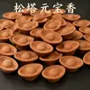 Incienso Natural de Piña, Incienso Yuanbao, Purifica el Campo Magnético, Incienso Estilo Chino para Interiores del Hogar, Madera de Águila, para Adorar al Dios de la Riqueza, Sándalo