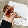Óculos fotossensíveis inteligentes que mudam de cor, anti-luz azul, sem maquiagem e óculos da moda sem aro, óculos femininos, estilo coreano puro
