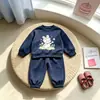 Lindo Conjunto para Niñas 2026 Nuevo Estilo Coreano Celebridad de Internet Infantil de Moda Casual Deportivo Sudadera y Pantalones Conjunto de Dos Piezas de Moda