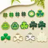 Sombrero Verde Irlandés que Gotea Aceite Trébol de la Suerte Colgante de Trébol Pulsera Llavero DIY Accesorios de Joyería