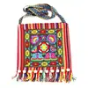 Bolsa de Estilo Étnico de Yunnan de un Solo Hombro Cruzada con Cremallera Bolsa con Borlas Bolsa Oculta de Cuentas de Tela Bolsa Bordada Suministro Transfronterizo