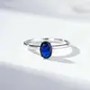 Jiumei Jewelry 2026 Novo Design Original Anel de Prata Esterlina S925 1 Quilate para Mulheres Anel de Diamante de Alto Carbono Cor de Ovo de Pombo