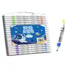 Marcadores acrílicos, plumones de acuarela para niños, recargables, diseñados para clases de arte de primaria, no traspasan y son adecuados para aplicar capas de colores, ideales para preescolar