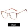 95667 Moda Metal Frame Óculos Artesanato Óculos Planos Strass Primavera Pé Computador Anti-azul Óculos