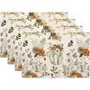 Manteles individuales de lino Amazon Otoño Acción de Gracias Transfronterizos para Decoración de Fiesta Festiva en Sala de Estar Comedor del Hogar Banderines de Mesa Personalizados