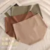 Nova Roupa Íntima Seamless 7A para Yoga e Fitness Feminino, Cintura Média, Alta Elasticidade, Cor Sólida, Sem Apertar, Cuecas Esportivas para Meninas, Tamanho Plus
