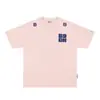 Nueva Camiseta de Manga Corta Ajustada Estilo Americano Patchwork para Verano, Versátil Holgada Casual de Media Manga para Hombre