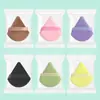 Esponja de Polvo Suelto Flotada al por Mayor para Maquillaje, Esponja para Fijar Maquillaje, Esponja Triangular de Algodón para Maquillaje, Esponja Natural para Polvo, Uso Húmedo y Seco