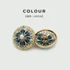 Botones de Cuerda de Flor de Celebridad, Botones Trenzados de Metal Incrustados con Diamantes, Botones para Ropa Exterior de Piel, Botones para Ropa Exterior de Suéter y Traje