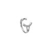 Anillo con cara sonriente, diseño de nicho para mujer, anillo para el dedo índice con viento frío, apertura ajustable, personalidad de moda, anillo que combina con todo.