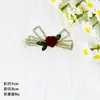 Grampo de Cabelo Pipa com Flor Estilo Chinês para Mulheres, Presilha Lateral de Nicho, Presilha para Franja, Grampo de Cabelo Estilo Antigo, Acessório de Cabelo para Mulheres, Presilha de Cabelo Criativa para Fios Soltos