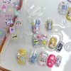Tomoni Pegatinas Finas Resistentes para Manicura Lindas de Ensueño Pegatinas para Uñas de Niños Material de Pegatina de Joyería de Leche y Gato
