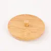 Caja de plástico ps tapa de bambú tapa de madera de alto valor frasco de almacenamiento para bastoncillos de algodón caja de almacenamiento nan bambú tapa transparente de alta definición almacenamiento