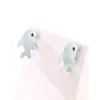 Pendientes de niña dinosaurio tiburón cachorro lindos transfronterizos pendientes de animales de dibujos animados mini joyería fresca al por mayor