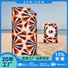Toalha de banho estampada de microfibra de tamanho personalizado de fábrica, sem areia saturada, secagem rápida, absorvente de suor, toalha de praia