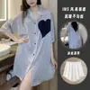 Popular de alta qualidade luxo leve estiloso seda gelada vestido camisa pijama feminino verão novo luxuoso roupão de dormir roupa de casa conjunto fino