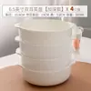 Bol de Hueso Doble Asa Bol para Cocinar al Vapor Bol para Fideos Horno de Microondas Horno de Cocción Bol para Freidora de Aire Bol de Sopa Doble Asa Hogareño