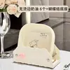 Plato de Huesos de Plástico Color Crema con Forma de Oso y Base de Almacenamiento, Bandeja de Huesos para Mesa de Comedor, Juego de Platos de Postre y Fruta Estilo Japonés para Uso Comercial