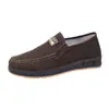 Suela de Cuero: Zapatos de Tela Old Beijing para Hombre, Zapatos de Lona Ligeros y Transpirables, Zapatos de Trabajo Cómodos y Suaves