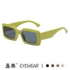 Nuevas gafas de sol rectangulares de moda europea y americana para mujer, gafas de sol de estilo urbano con diseño de celebridades de Internet y estilo hip hop.