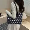 Nuevo bolso de cubo con pentagrama transfronterizo, bolso de hombro simple y elegante para niñas, moderno y versátil, bolso tote de gran capacidad para ir al trabajo