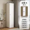 Armario ropero combinado para dormitorio, armario de almacenamiento moderno minimalista, gabinete de acero a juego para uso doméstico