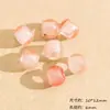 Nuevas Cuentas Redondas de Piedra Natural con Agujero Grande Estilo Chino Ágata Cuentas Sueltas para Collar Pulsera Tejido DIY Accesorios de Joyería