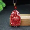 Colgante de Buda Nacimiento de los Doce Signos del Zodíaco con Sello Dorado de Arena de Cristal de Alto Contenido, Colgante de las Ocho Deidades Guardianas de Cinabrio, Fuente de Suministro para Transmisiones en Vivo