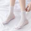Calcetines Lolita Calcetines de tubo corto Lolita japonesa encaje calcetines de rizo calcetines de tubo corto para mujer Corea del Sur venta al por mayor