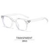 Gafas Chiai New GM con montura negra antiazul para mujer, montura de gafas sencillas para celebridades cibernéticas, montura de gafas planas para miopía simple.