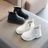 Botas Martin para Niños 2026 Otoño Nuevo Estilo Británico Suela Suave Botas Individuales Botas de Cuero Botas Cortas para Niñas Botas para Niños Botas para Bebés