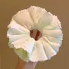 Goma para el pelo de encaje verde de alta calidad con un diseño bonito, adecuada para peinados de moño, goma para el pelo de encaje multicapa para mujer