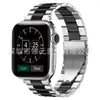 Adecuado para Correa de Acero Inoxidable para Apple Watch Tres Eslabones Apple Huawei Gt Samsung iWatch S8 Correa de Metal